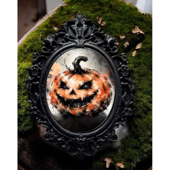 Pumpkin Spice Pin - Jack-O-Lantern Badge Halloween Fall Pumpkin Patch Pin - Picture 1 of 1